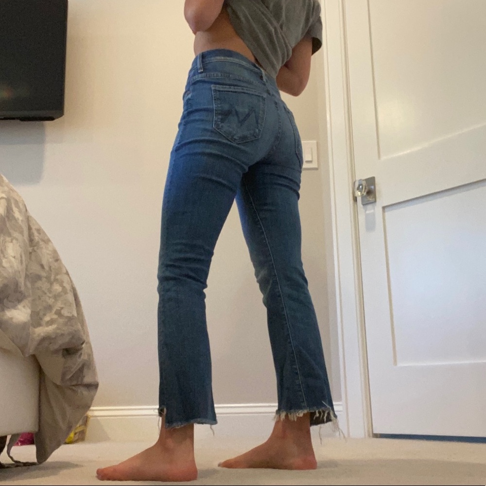 MOTHER Insider Crop Step Fray Jeans